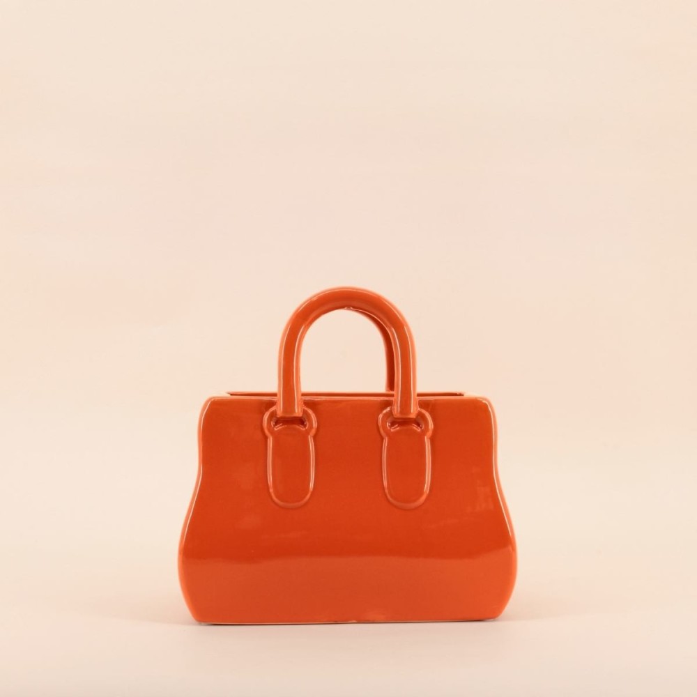 Vase sac à main céramique neutre élégant | Hashtag Déco