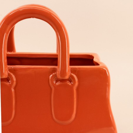 Vase sac à main céramique neutre élégant | Hashtag Déco