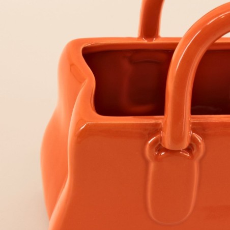 Vase sac à main céramique neutre élégant | Hashtag Déco