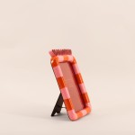 Cadre photo 3D Amore orange/rose en polyrésine | Hashtag Déco