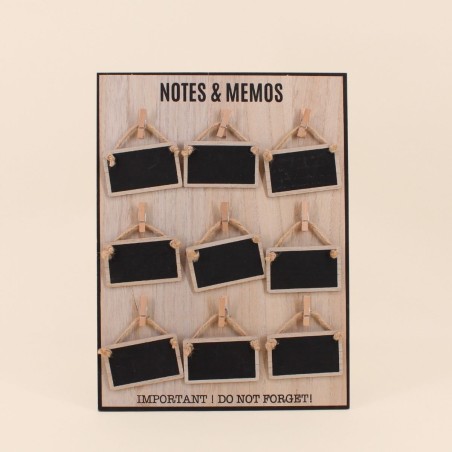 Memoboard 9 mini ardoises noires 40x30cm | Hashtag