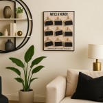 Memoboard 9 mini ardoises noires 40x30cm | Hashtag