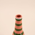 Vase céramique rose/vert 24cm | Hashtag Déco