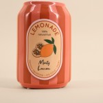 Vase céramique rayé rose/orange 11cm | Hashtag Déco