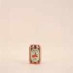 Vase céramique rayé rose/vert 11cm | Hashtag Déco