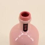Vase bouteille en céramique rose 21cm élégant | Hashtag Déco