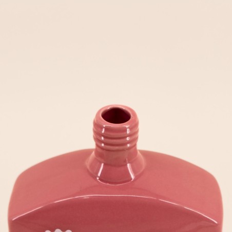 Vase bouteille rose en dolomite 29cm | Hashtag Déco