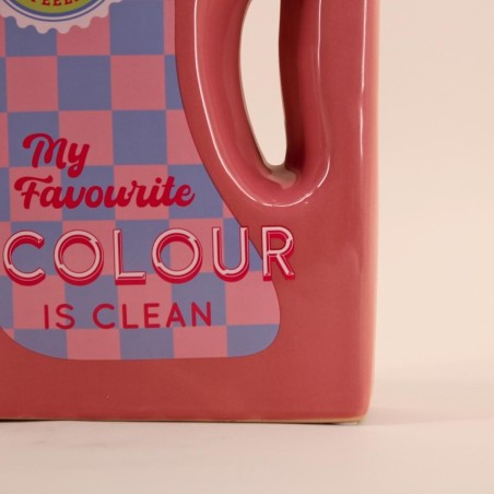 Vase bouteille rose en dolomite 29cm | Hashtag Déco