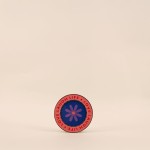 Cadre photo rond rose laqué en zinc | Hashtag Déco