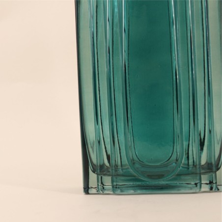 Vase verre vintage géométrique h28cm | Hashtag Déco