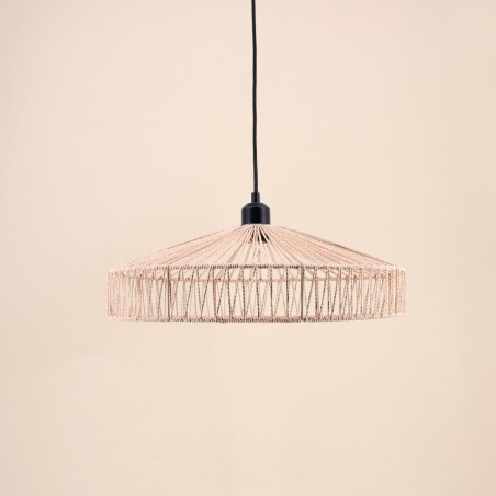 Suspension ronde en corde beige 45cm | Hashtag Déco