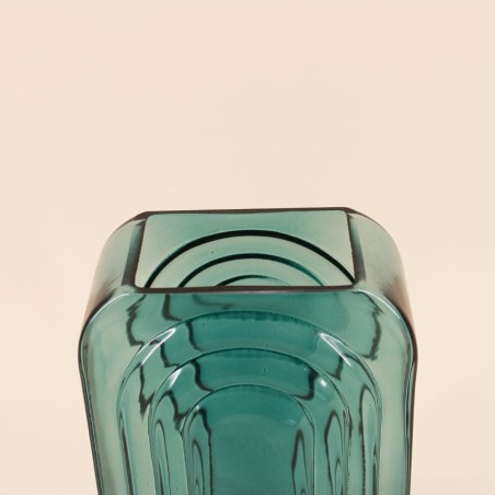Vase verre vintage géométrique h28cm | Hashtag Déco