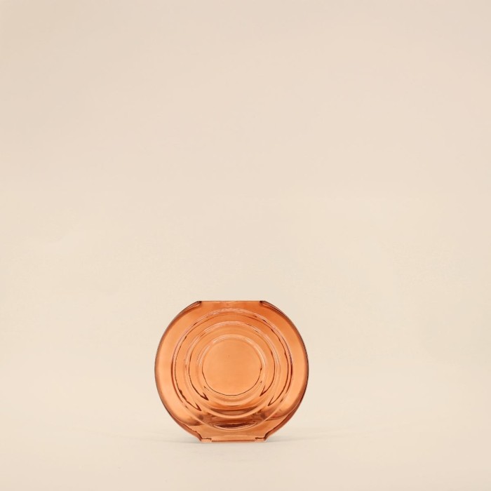 Vase verre vintage géométrique h19cm élégant | Hashtag Déco