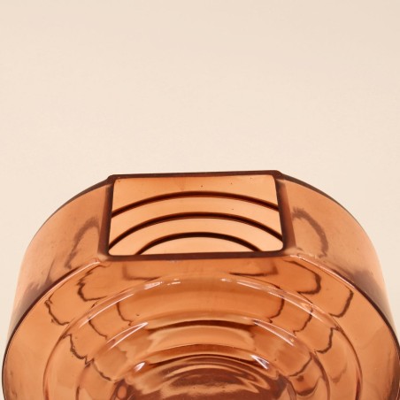 Vase verre vintage géométrique h19cm élégant | Hashtag Déco