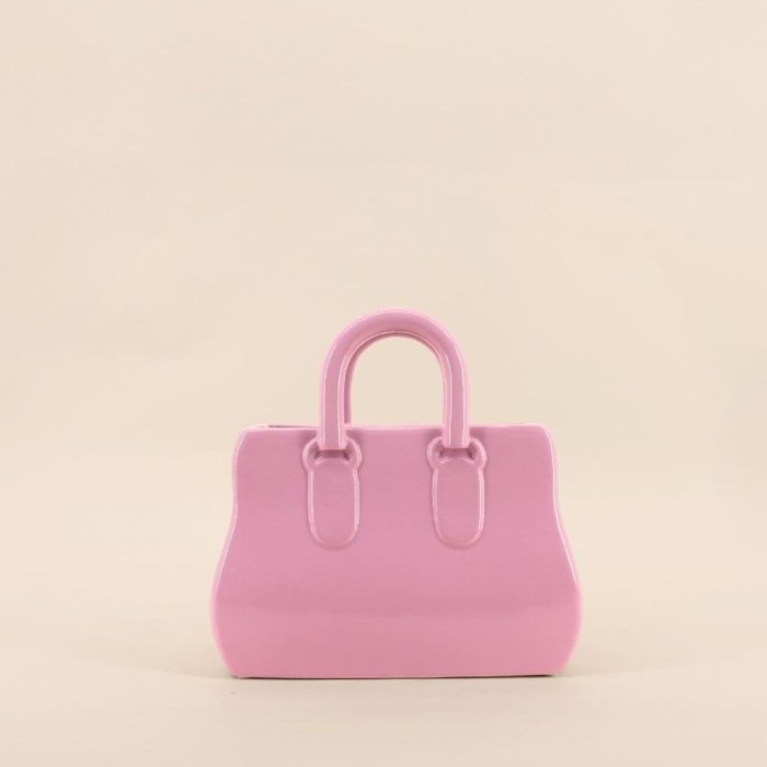 Vase sac à main céramique neutre élégant | Hashtag Déco