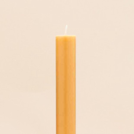 Set 10 bougies cierges ocre en palme | Hashtag Déco