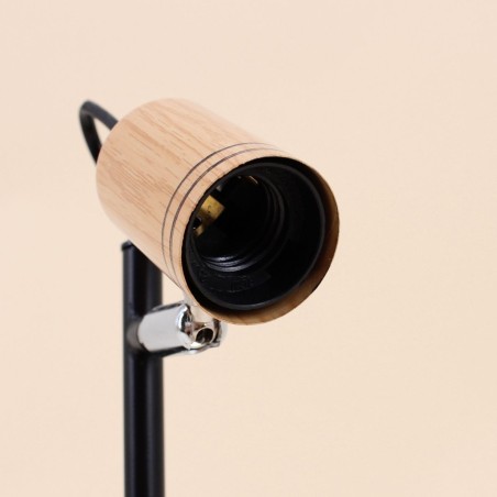 Lampe de bureau métal et bois 32cm | Hashtag Déco