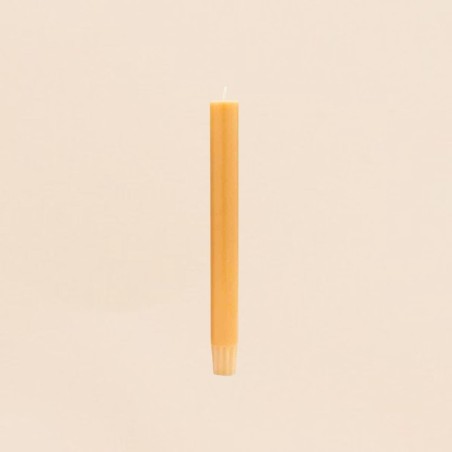 Set 10 bougies cierges ocre en palme | Hashtag Déco