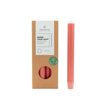 Set de 10 bougies rouille 20 cm en stéarine | Hashtag Déco