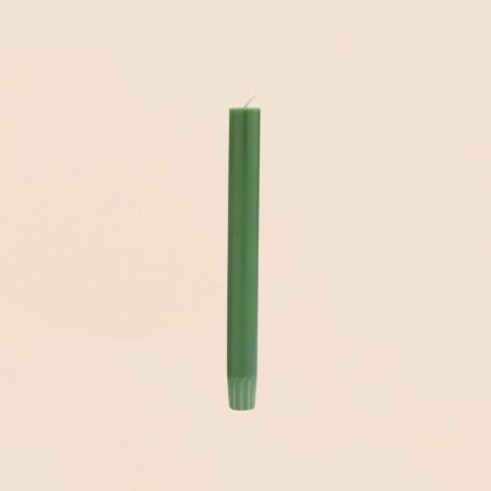 Set 10 bougies cierges vert foncé écologiques | Hashtag Déco
