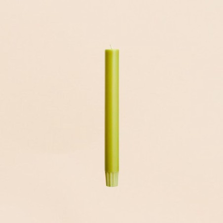 Set 10 bougies vert mousse en stéarine | Hashtag Déco