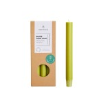 Set 10 bougies vert mousse en stéarine | Hashtag Déco