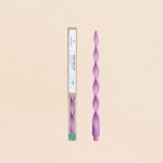 Bougie spirale parme 40cm en stéarine | Hashtag Déco