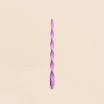 Bougie spirale parme 40cm en stéarine | Hashtag Déco