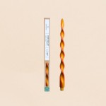 Bougie spirale orange rouge 40cm en RSPO | Hashtag Déco
