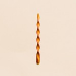 Bougie spirale orange rouge 40cm en RSPO | Hashtag Déco