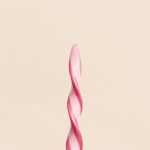 Bougie spirale rose framboise, huile de palme | Hashtag Déco
