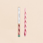 Bougie spirale rose framboise, huile de palme | Hashtag Déco