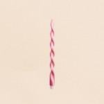 Bougie spirale rose framboise, huile de palme | Hashtag Déco