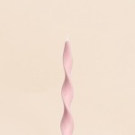 Bougie spirale rose 40cm en huile de palme | Hashtag Déco