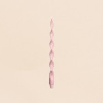 Bougie spirale rose 40cm en huile de palme | Hashtag Déco