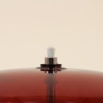 Lampe à huile en verre bordeaux | Hashtag Déco