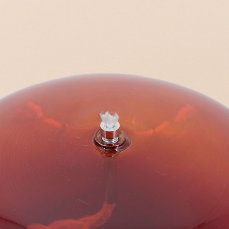 Lampe à huile bordeaux en verre soufflé | Hashtag Déco