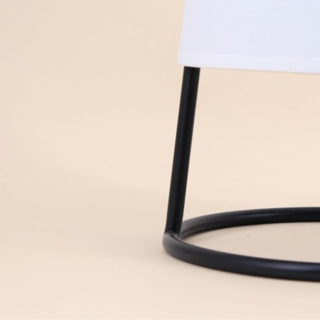 Lampe à poser moderne métal noir 35cm | Hashtag Déco