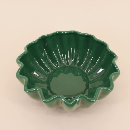 Coupe céramique alvéolée 24cm verte | Hashtag Déco