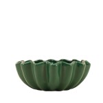 Coupe céramique alvéolée 24cm verte | Hashtag Déco