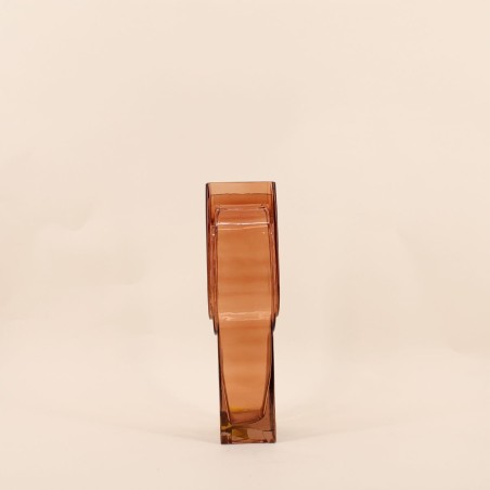 Vase en verre vintage géométrique h34cm | Hashtag Déco