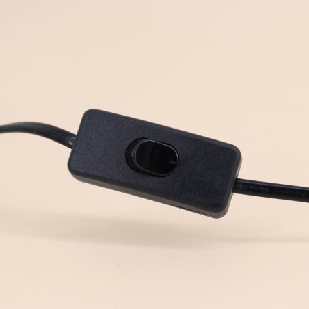 Lampe à poser moderne métal noir 35cm | Hashtag Déco