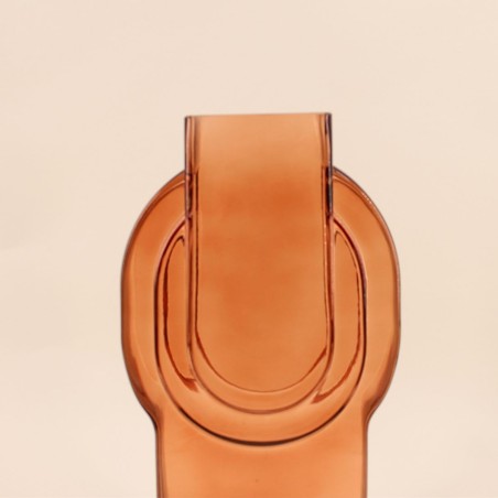 Vase en verre vintage géométrique h34cm | Hashtag Déco