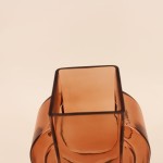 Vase en verre vintage géométrique h34cm | Hashtag Déco