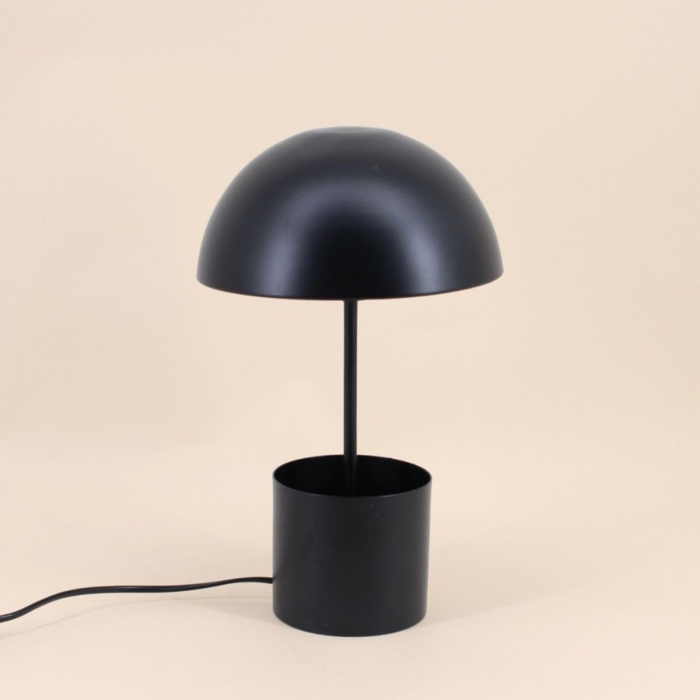 Lampe champignon métal noir 37cm | Hashtag Déco