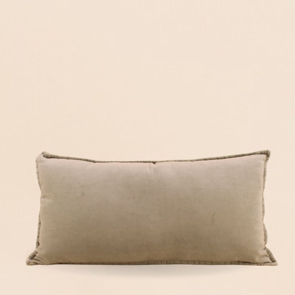 Coussin cale rein velours coton 35x70 cm | Hashtag Déco
