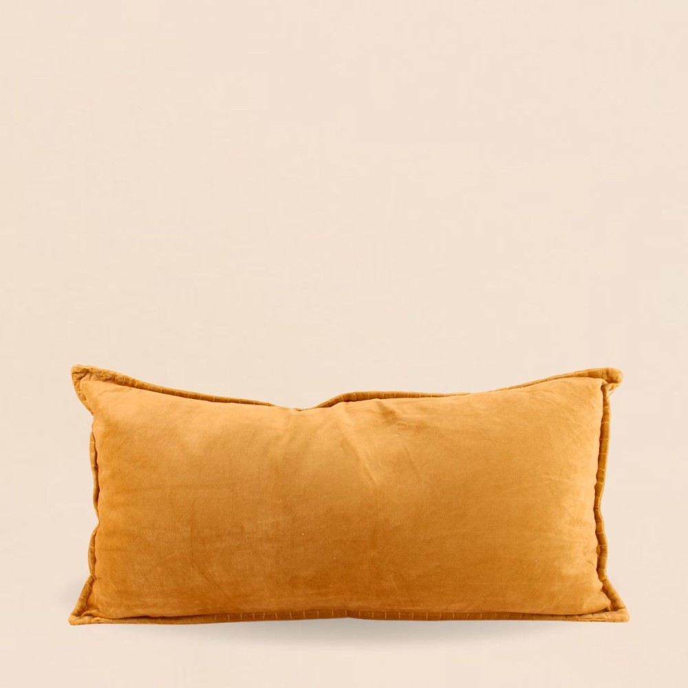 Coussin cale rein velours coton 35x70 cm | Hashtag Déco