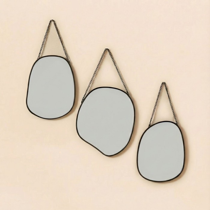 Set de 3 miroirs organiques - Hashtag Déco