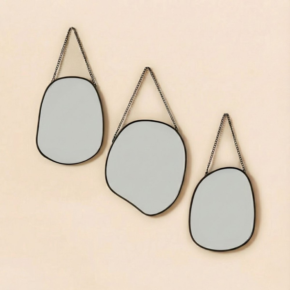 Set de 3 miroirs organiques - Hashtag Déco