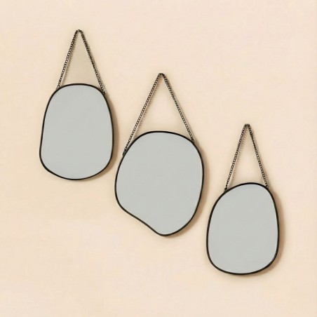 Set de 3 miroirs organiques - Hashtag Déco